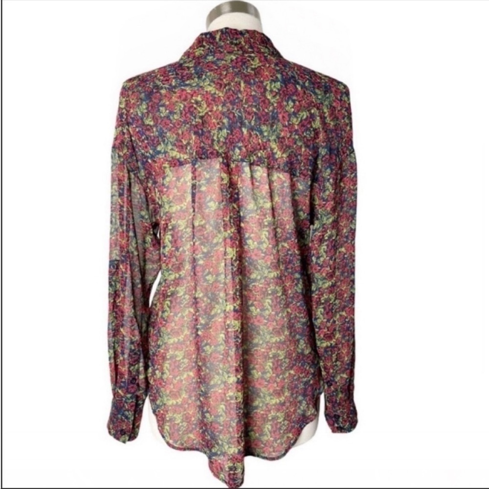 FREE PEOPLE Easy Rider Floral Button Up Blouse - Picture 5 of 9